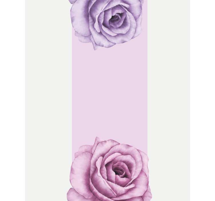 Purple Rose Accent blind flowers and plants - TenStickers