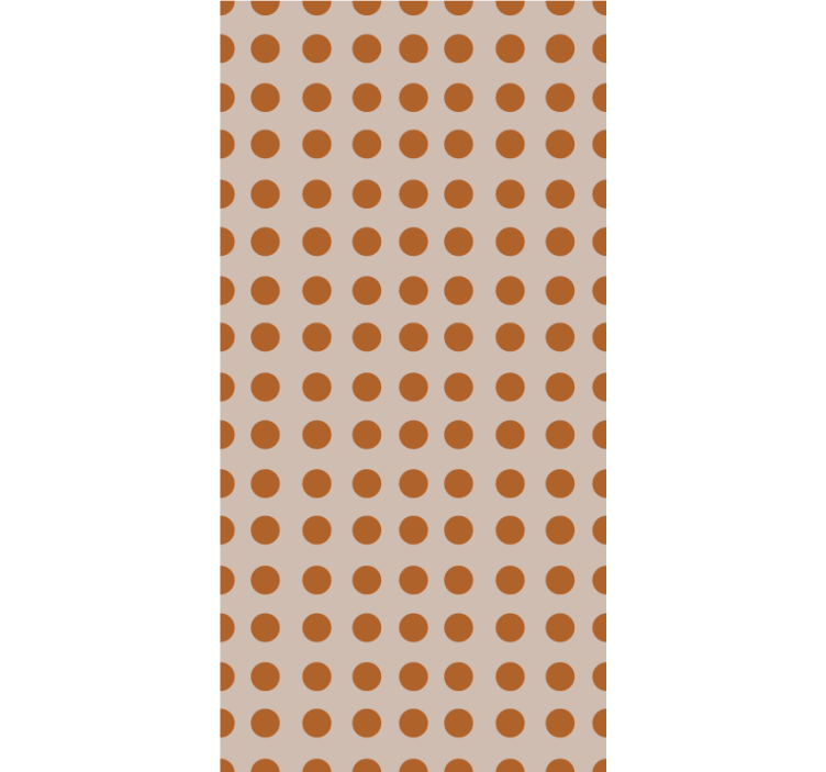 Brown polka dots modern blind - TenStickers