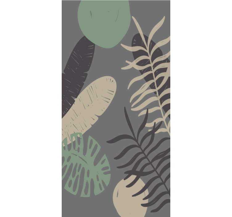 Tropical Greenery Pattern blind flowers and plants - TenStickers
