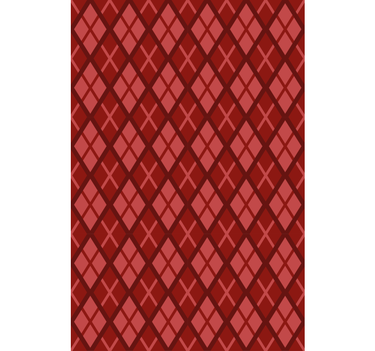 Red blind with diamond pattern design - TenStickers