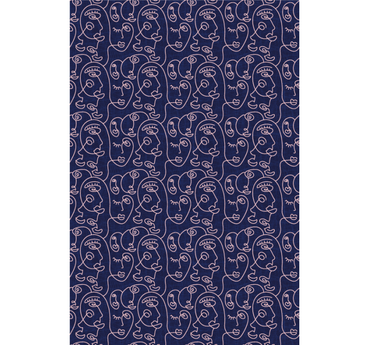 Abstract Face Pattern art deco blind - TenStickers