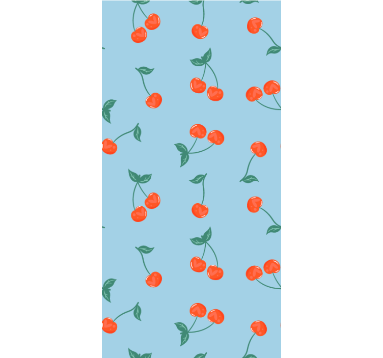 Cherry Sprigs Pattern blind fruit and vegetables - TenStickers