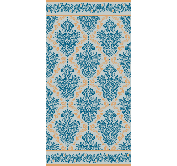Floral baroque pattern elegant blind - TenStickers
