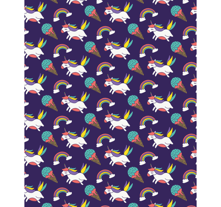 unicorn pattern Childrens blind - TenStickers