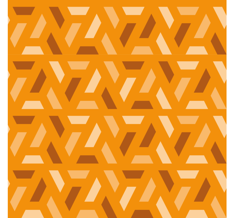 geometric orange tones Living room blind - TenStickers