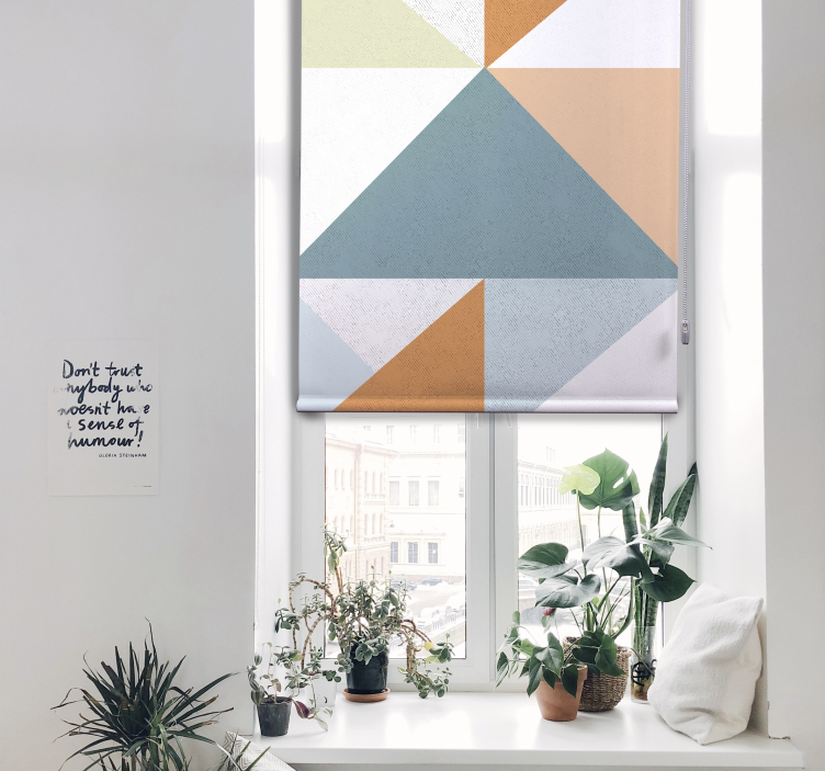 Geometric Triangle Pattern modern blind - TenStickers