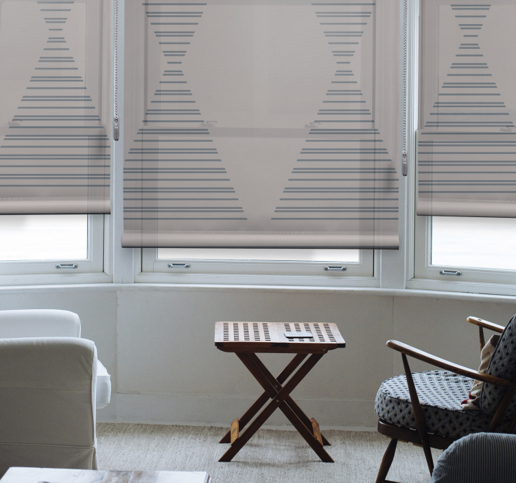 Elegant striped pattern modern blind - TenStickers