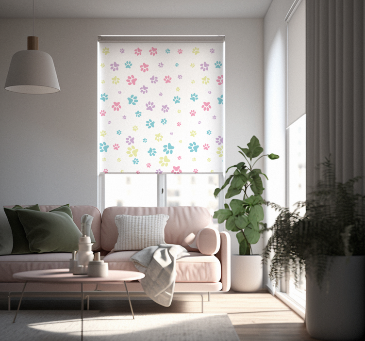 COLORFUL FLORAL PATTERNS blind flowers and plants - TenStickers