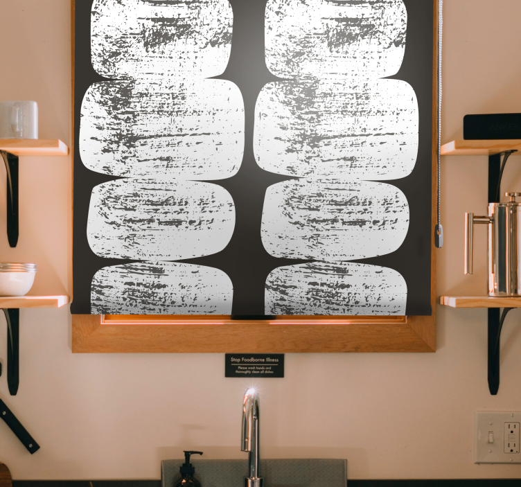 Abstract Brushstrokes pattern roller blind - TenStickers