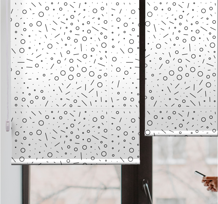 Abstract circular pattern modern blind - TenStickers