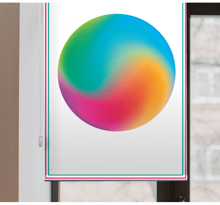 Abstract colorful sphere blind original - TenStickers