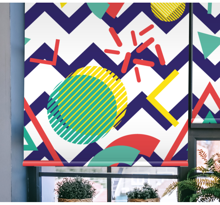 Abstract fun figures modern blind - TenStickers