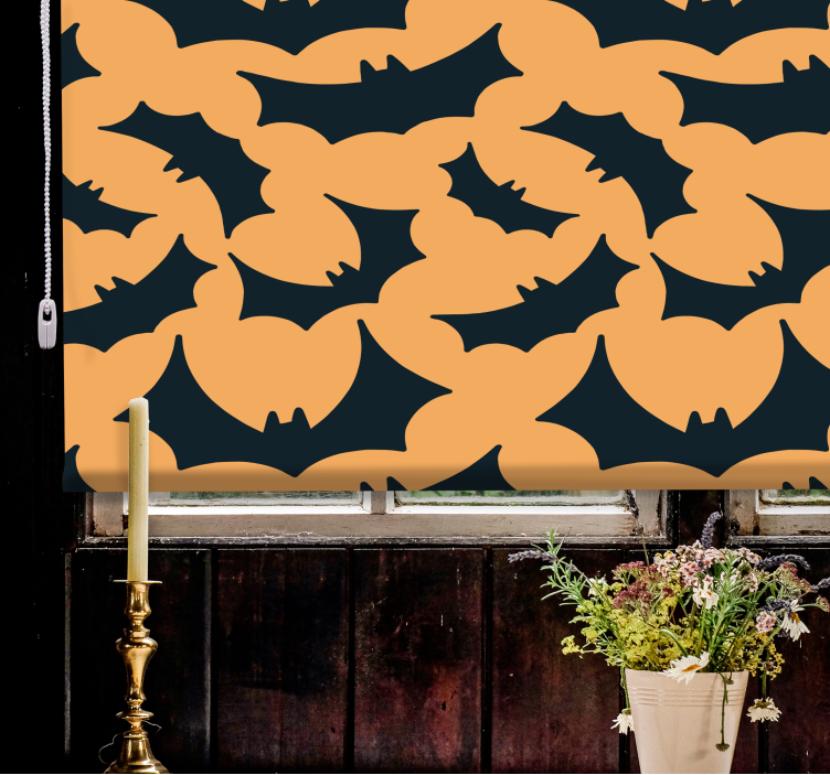Bat Silhouette Pattern animals blind - TenStickers