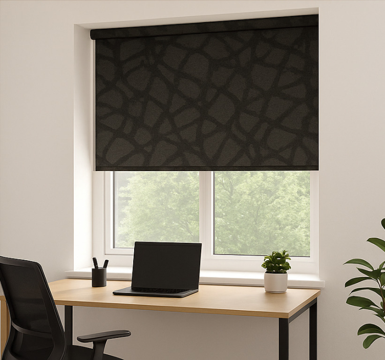 Blind office black/grey see-through - TenStickers