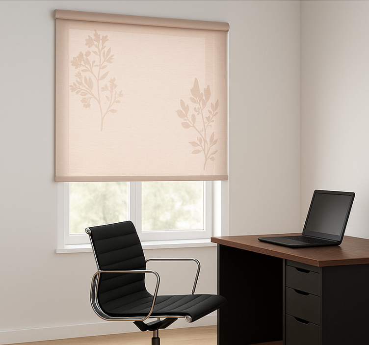 Blind office pink-beige sheer - TenStickers