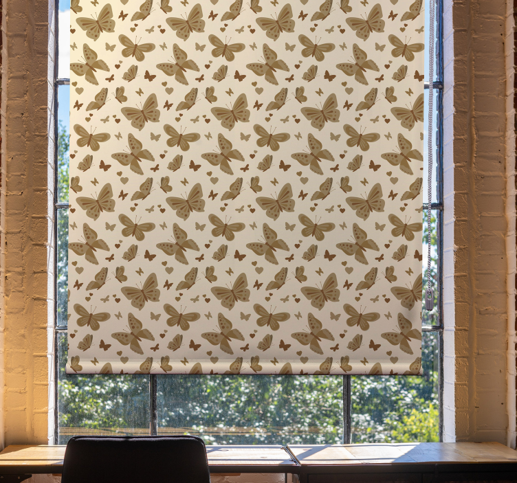 Butterfly Pattern Shade butterflies blind - TenStickers