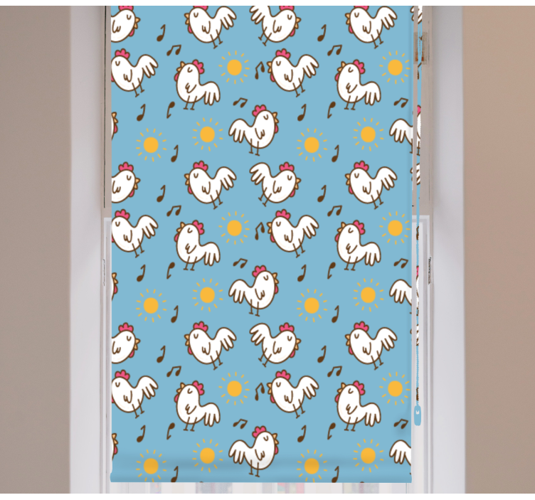Chicken and sun pattern animals blind - TenStickers