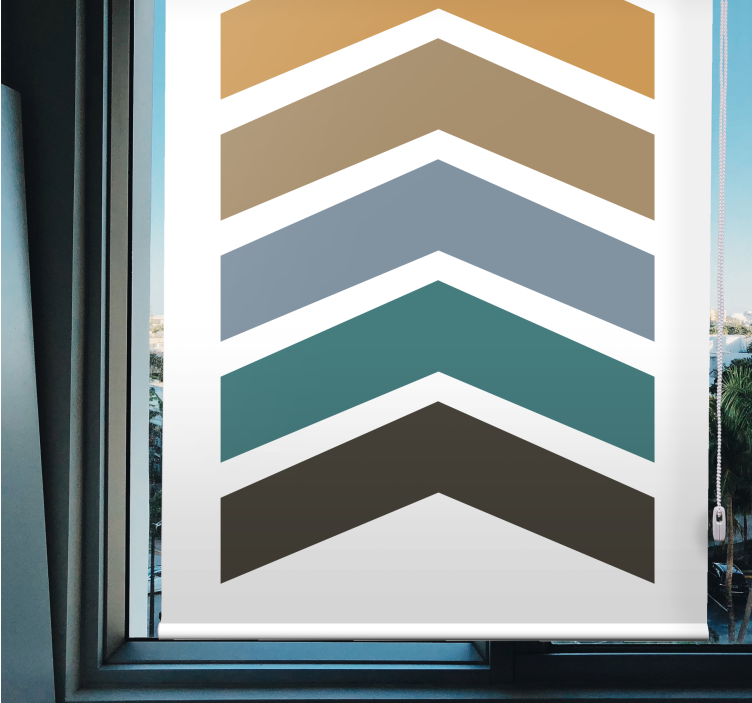 Chevron pattern layers modern blind - TenStickers