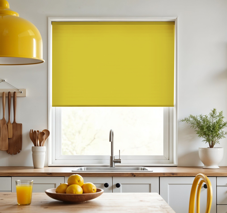 Citrus yellow blind kitchen - TenStickers