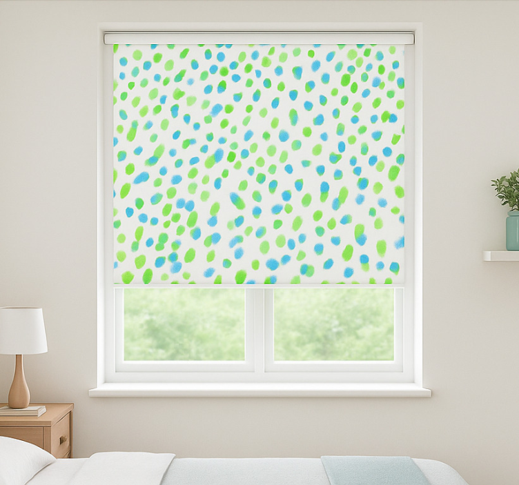 Blue and green dots blind teens - TenStickers