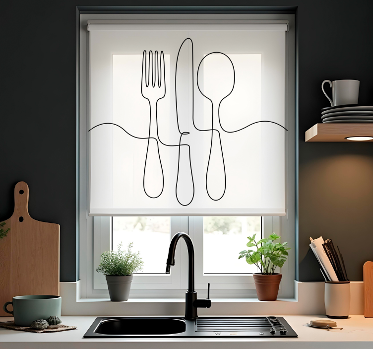 Culinary Utensils blind kitchen - TenStickers