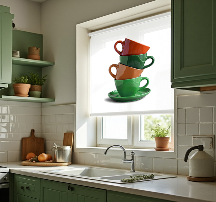 Cups  blind kitchen - TenStickers
