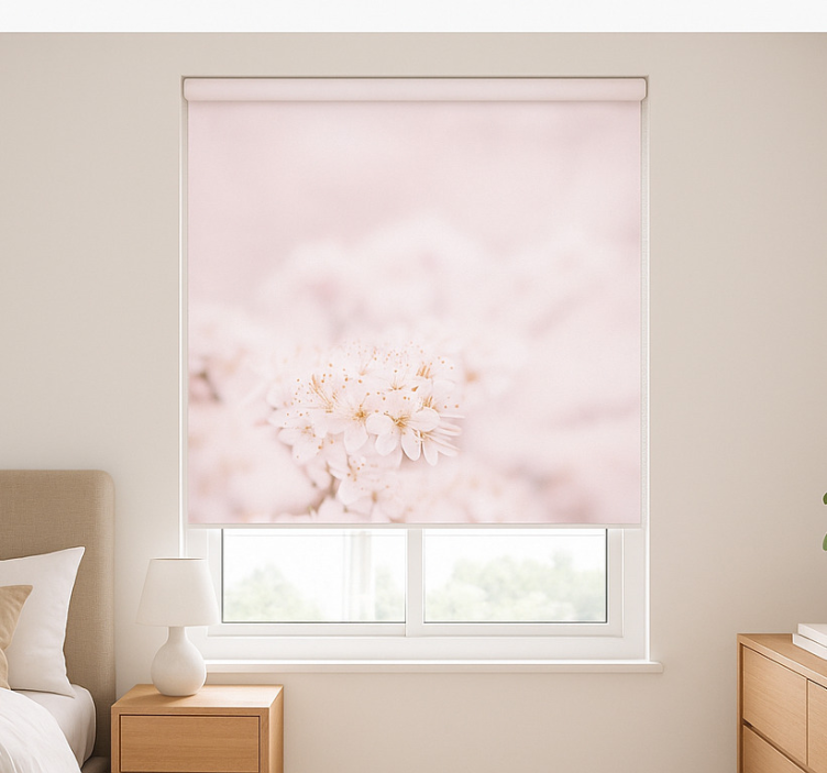 Delicate cherry blossoms master bedroom shades - TenStickers