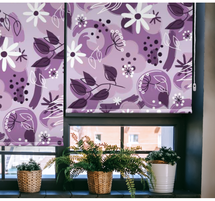 Different purple Flower blind - TenStickers