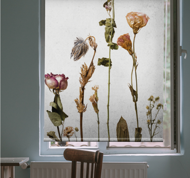 Dried Flower Arrangement blind flowers and plants - TenStickers