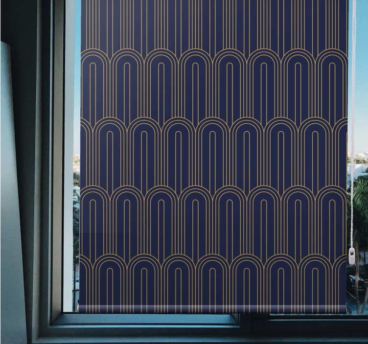 Modern golden archs elegant blind - TenStickers