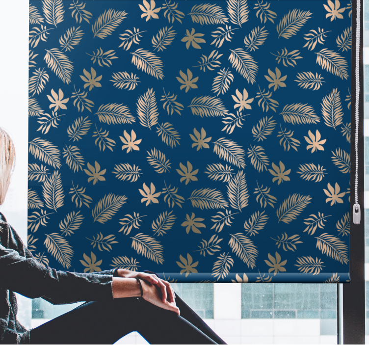 Exquisite Floral Pattern blind flowers and plants - TenStickers