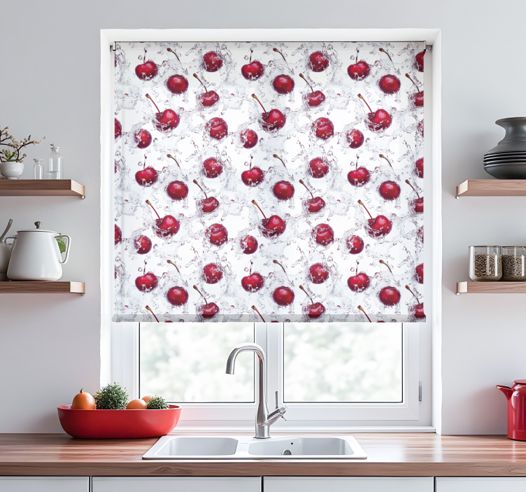 Fresh cherries  blind kitchen - TenStickers