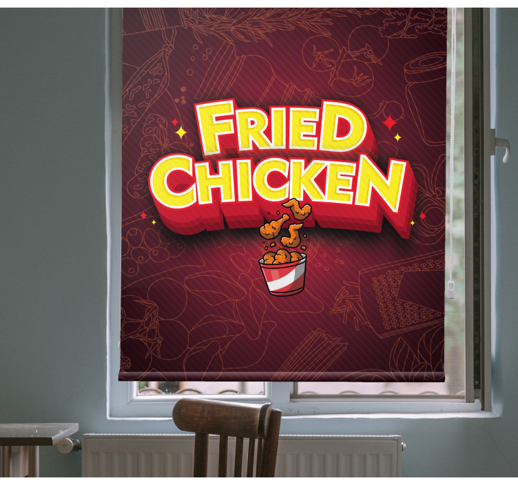 Fried Chicken Delight text blind - TenStickers