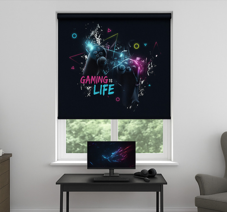 Gaming is life  blind geek - TenStickers