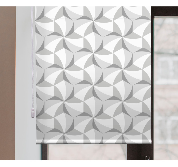 Geometric grey theme modern blind - TenStickers
