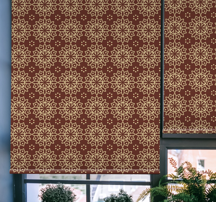 Geometric Patterned Shade pattern roller blind - TenStickers