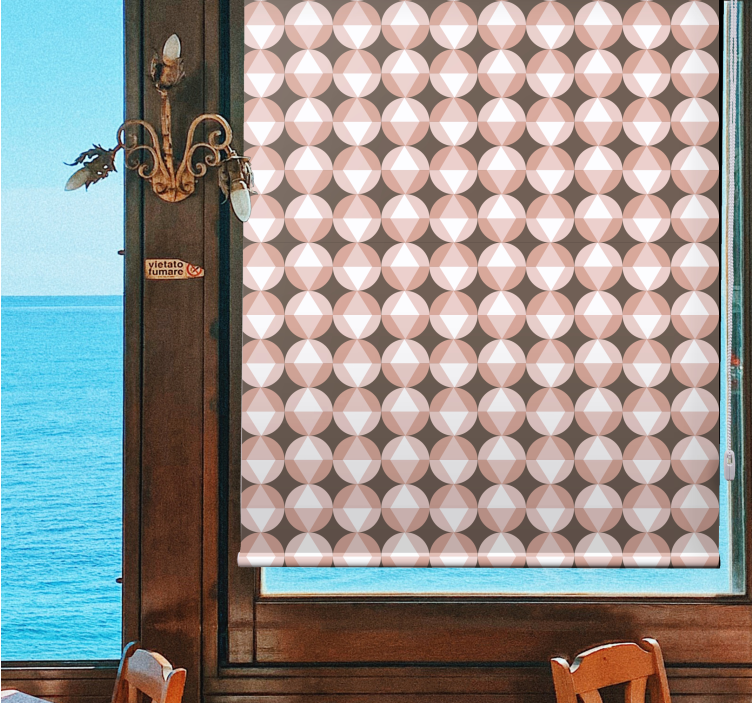 Geometric Shapes Configuration pattern roller blind - TenStickers