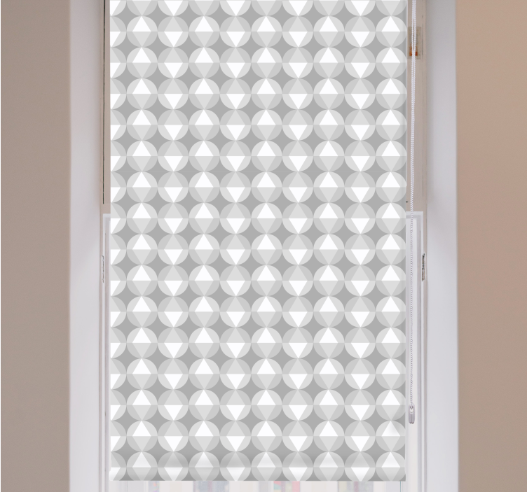 Geometric Silver Patterns pattern roller blind - TenStickers