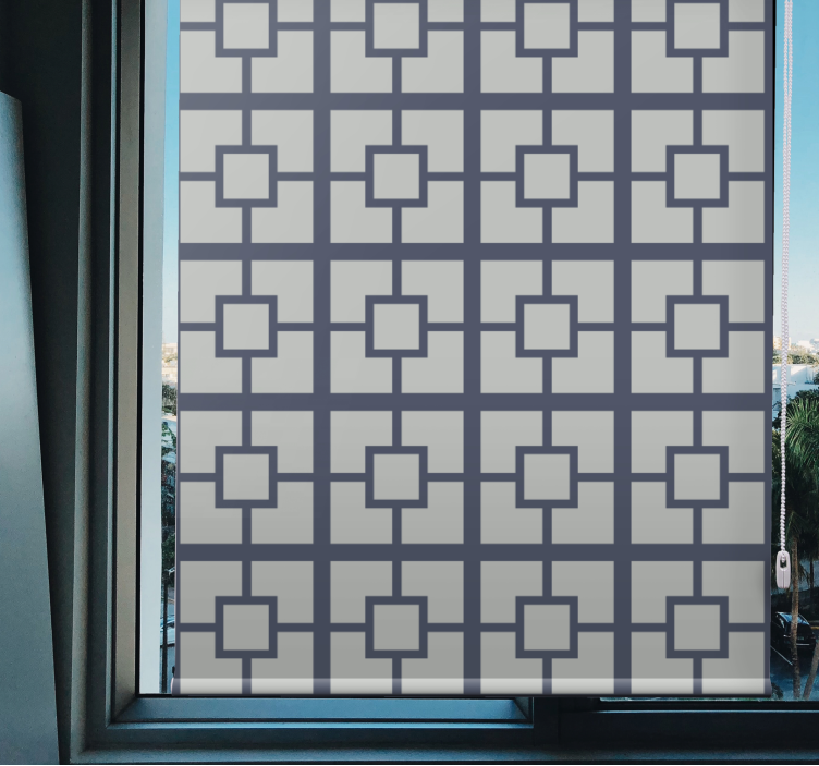 Geometric Square Theme modern blind - TenStickers