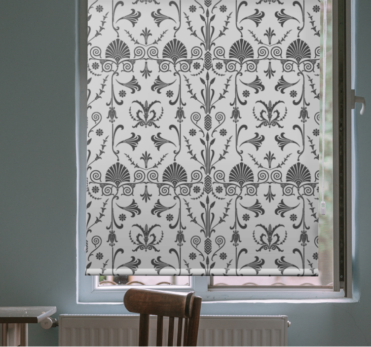 Graceful Botanical Arrangements floral roller blind - TenStickers