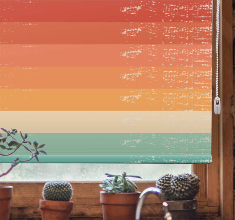 Gradient Color Layers pattern roller blind - TenStickers
