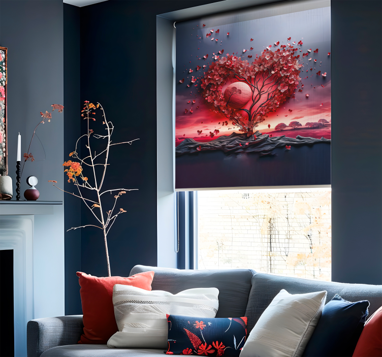 heart tree Romantic blind - TenStickers