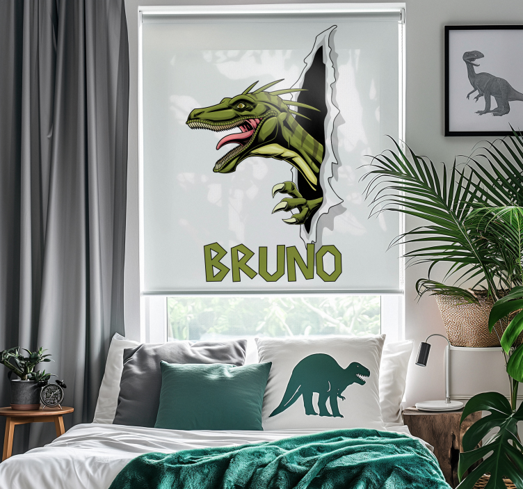 jurassic raptor Dinosaur blind - TenStickers