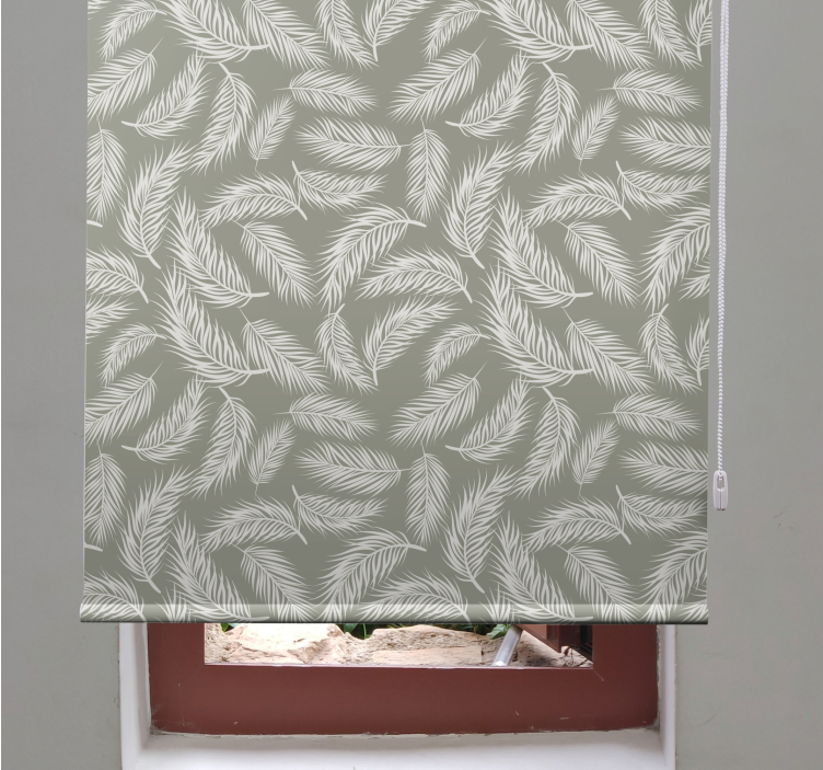 Leaf Patterned Design blind flowers and plants - TenStickers