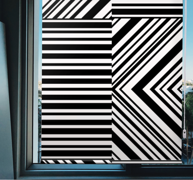 Linear Geometric Patterns pattern roller blind - TenStickers
