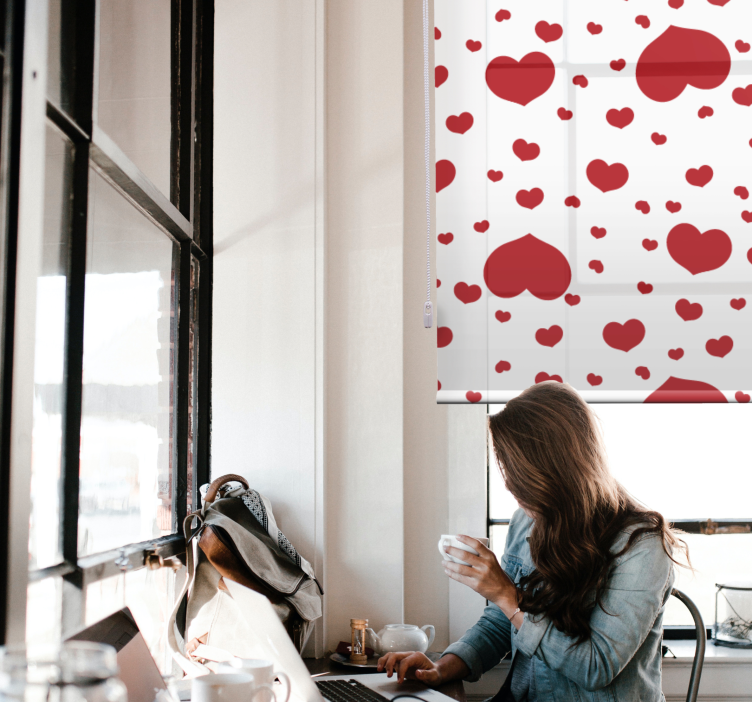Love blind heart pattern decor - TenStickers