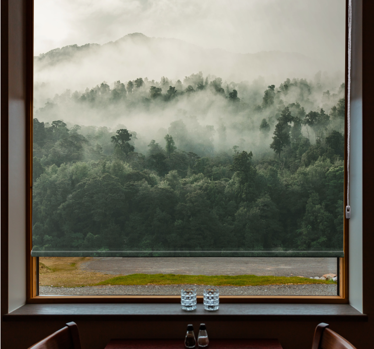 Lush forest mist tree blind - TenStickers