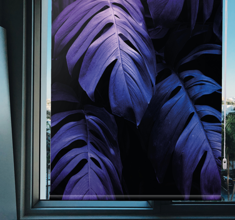 Monstera Deliciosa Foliage blind flowers and plants - TenStickers