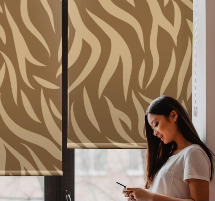 Natural wave patterns pattern roller blind - TenStickers