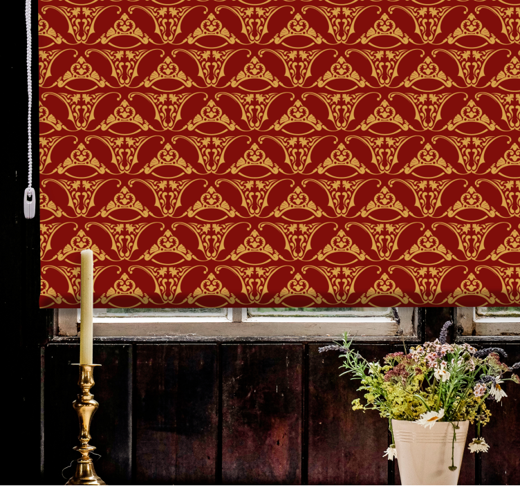 Ornate Traditional Pattern rustic blind - TenStickers
